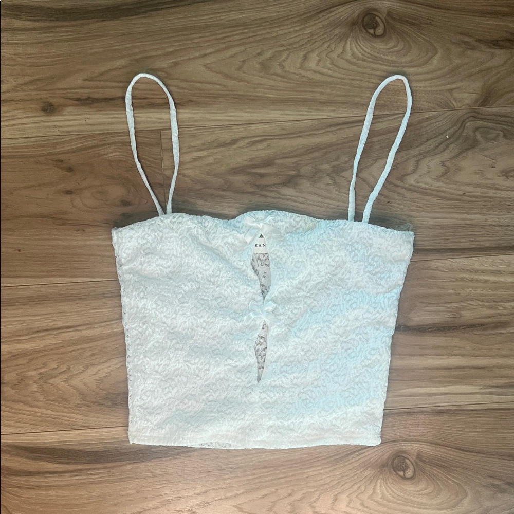 Attirance Elegant White Lace Women’s Top